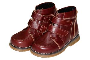 Ботинки Tаши-орто, темно-коричневая нат.кожа, утепленные, 2 липучки р.25-30 ― Топтыга