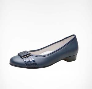 Туфли для девочки Фламинго, синие, комб.кожа, р.34-38 ― Топтыга