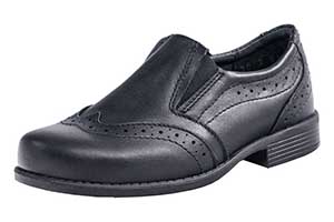 Туфли для мальчика, Котофей, черные, нат.кожа, резинка, р.30-35 ― Топтыга