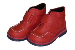 Ботинки Tаши-орто утепленные, красная кожа, липучка, р.20-24 ― Топтыга