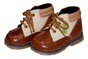 Ботинки Tаши-орто утепленные, коричневая/рыжая кожа, шнурки р.20-24 ― Топтыга