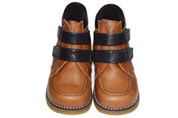Ботинки Tаши-орто, светло-коричневая нат.кожа, утепленные, 2 липучки р.25-30